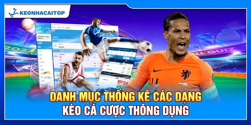 Danh mục thống kê các dạng kèo cá cược thông dụng